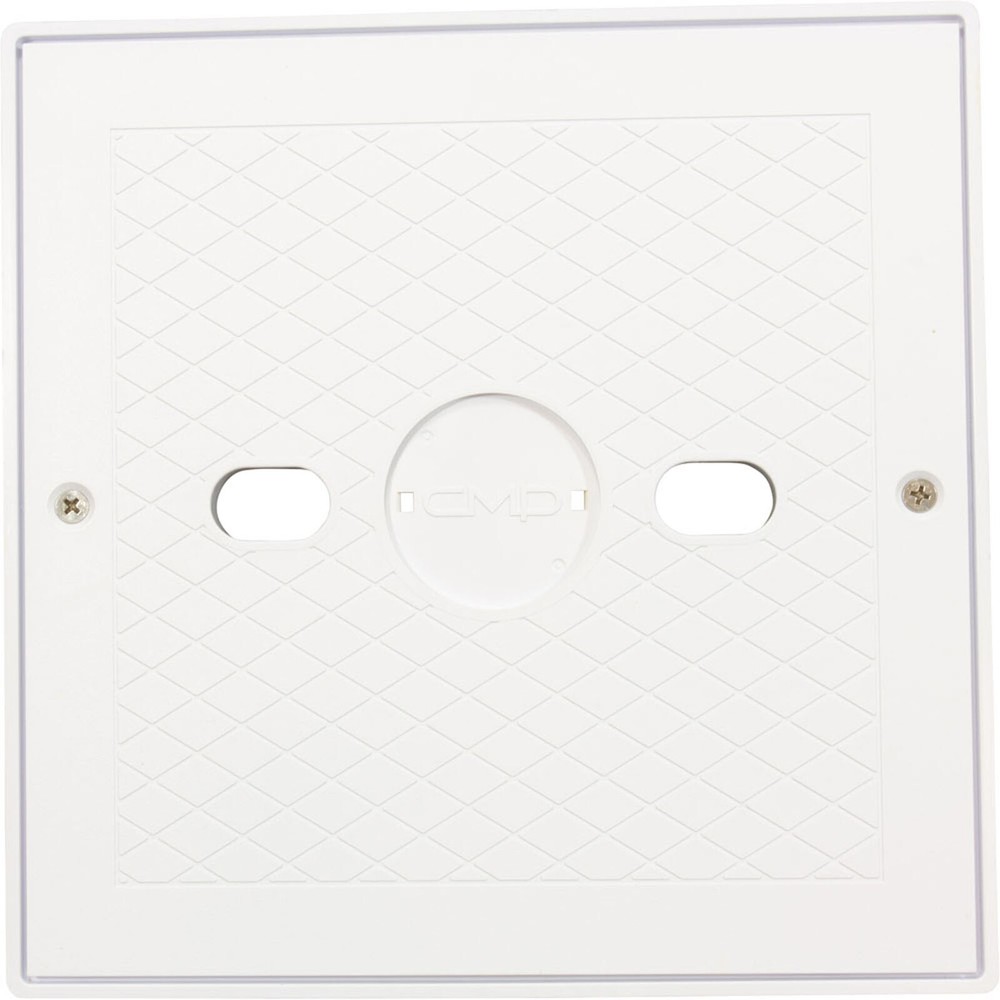 Square Lid And Collar Assembly, White
