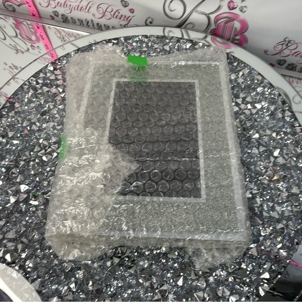 Picture frame sparkly silver Glitter Accent Picture Frame - Black and Silver