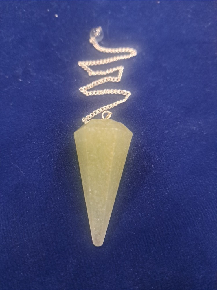 Jade dowsing crystal pendulum
