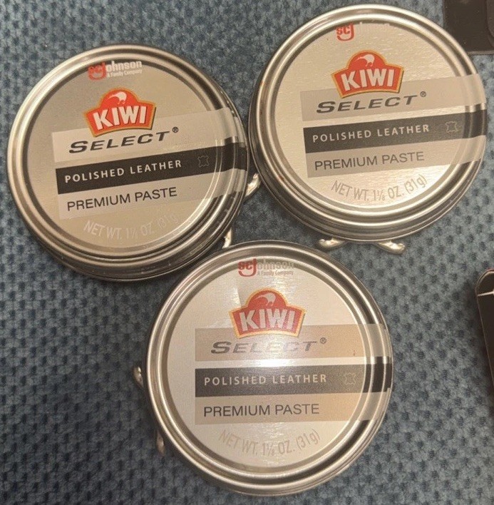 3 Pack Kiwi Select Leather Premium Paste 1⅛oz. Black