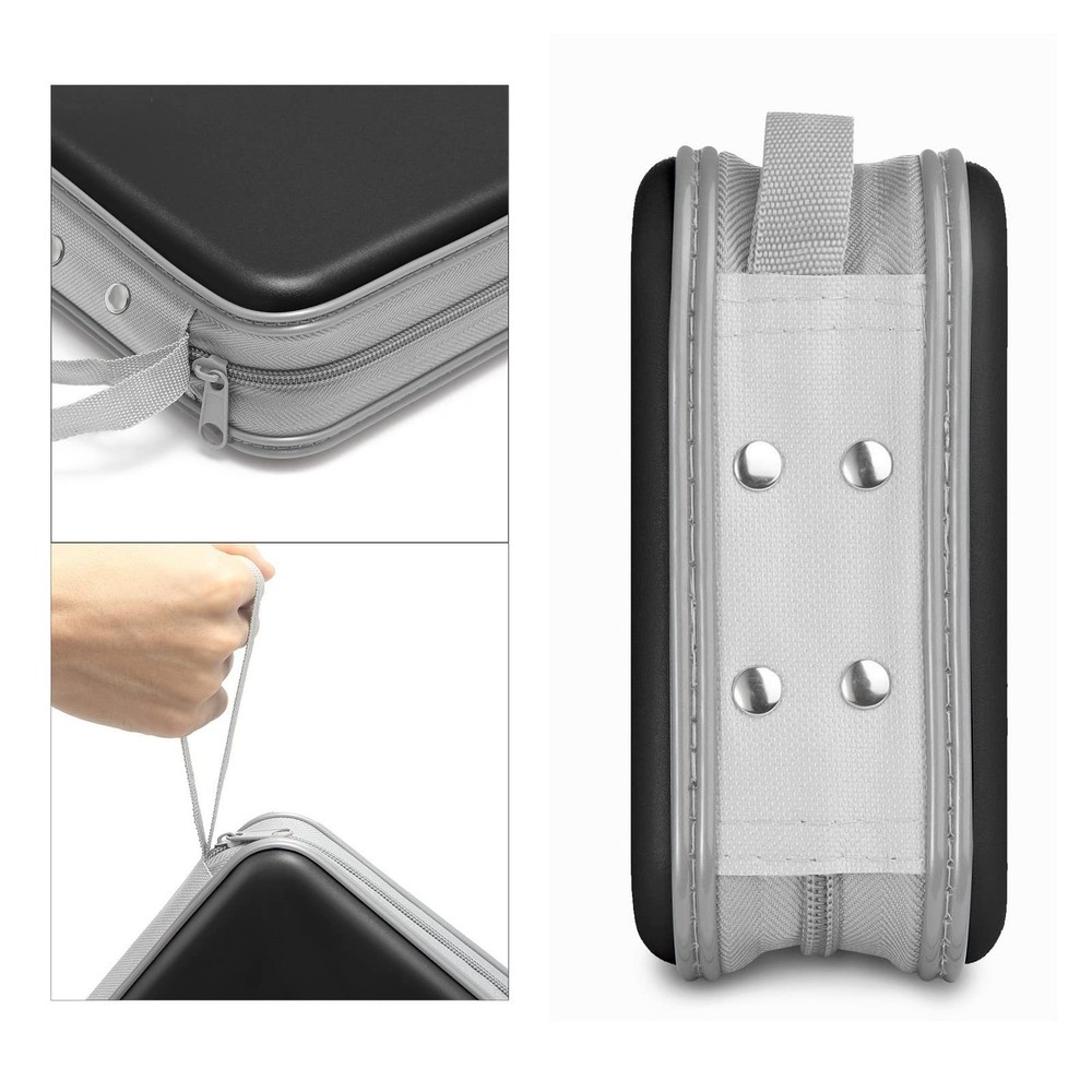 Siveit CD Case, 40 Capacity CD/DVD Case Holders Wallet 40 Capacity, Black