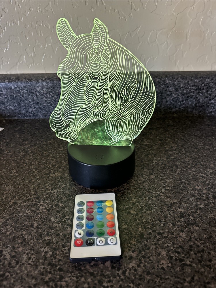 Decorative Light Up Horse Head
