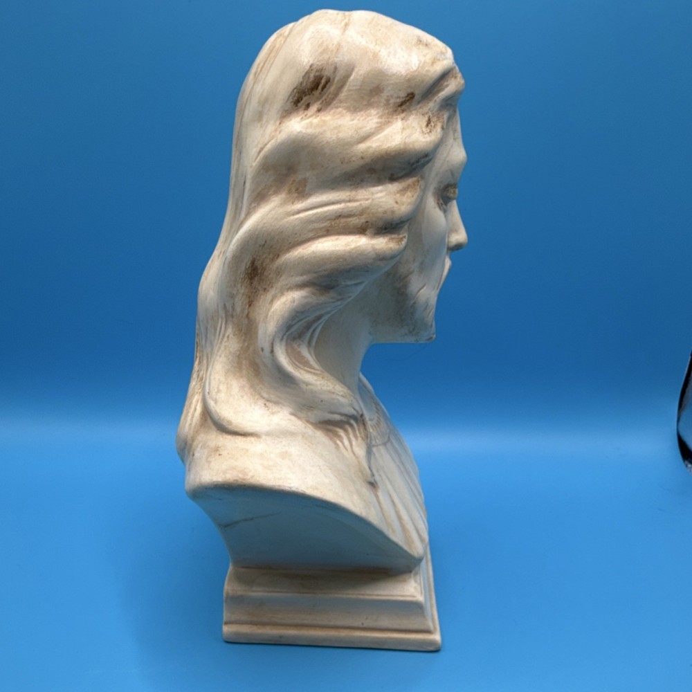 Serene Vintage Jesus Christ Bust