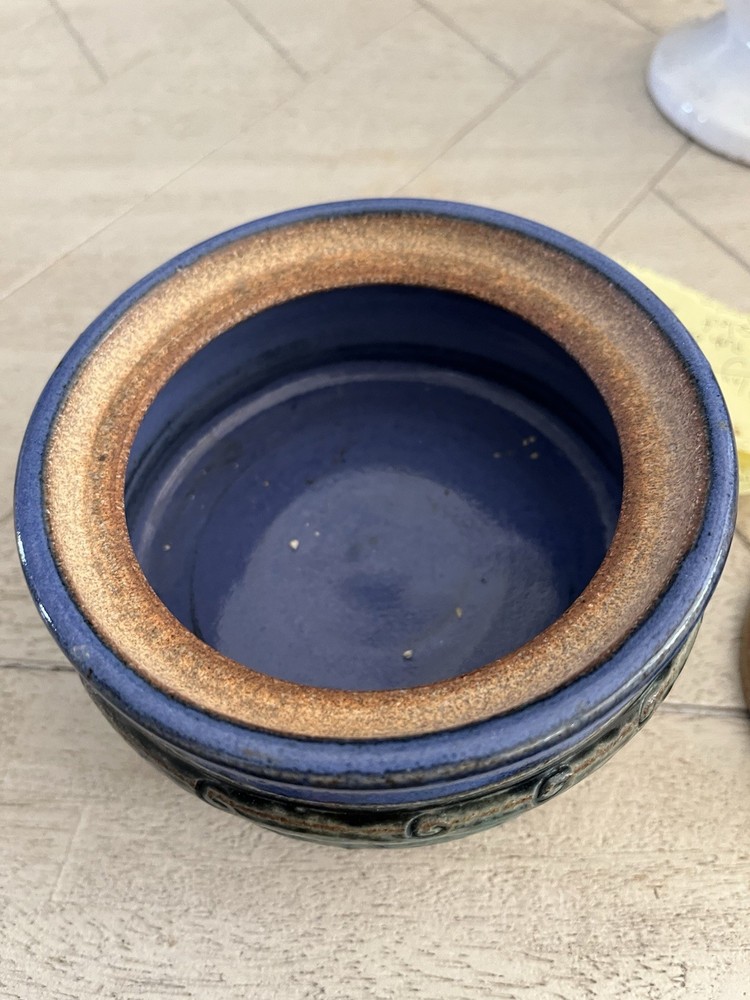 Mouse And Cheese Pottery Jar