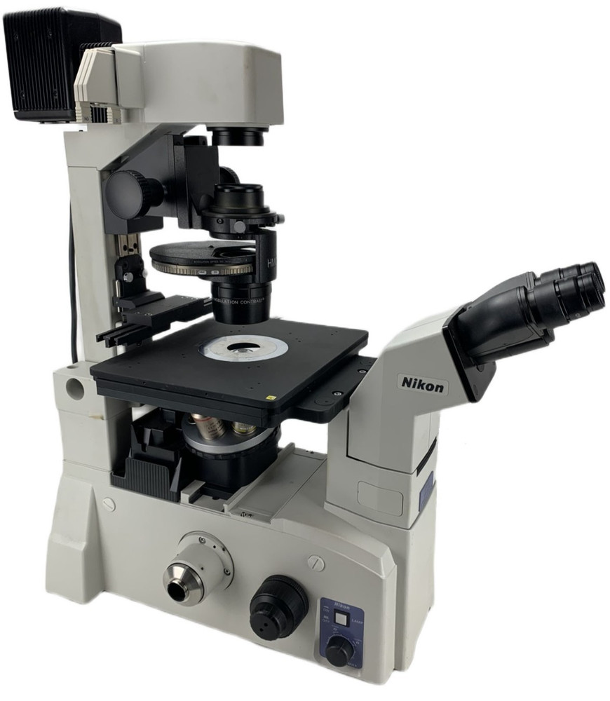 Nikon TE2000-S IVF Microscope Hoffman Modulation In Vitro with 4 Objectives