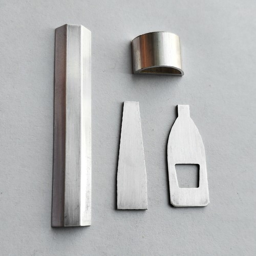4/4 Violin Pure Silver Bow Tip Underslide Edge Ferrule Silver Frog Material