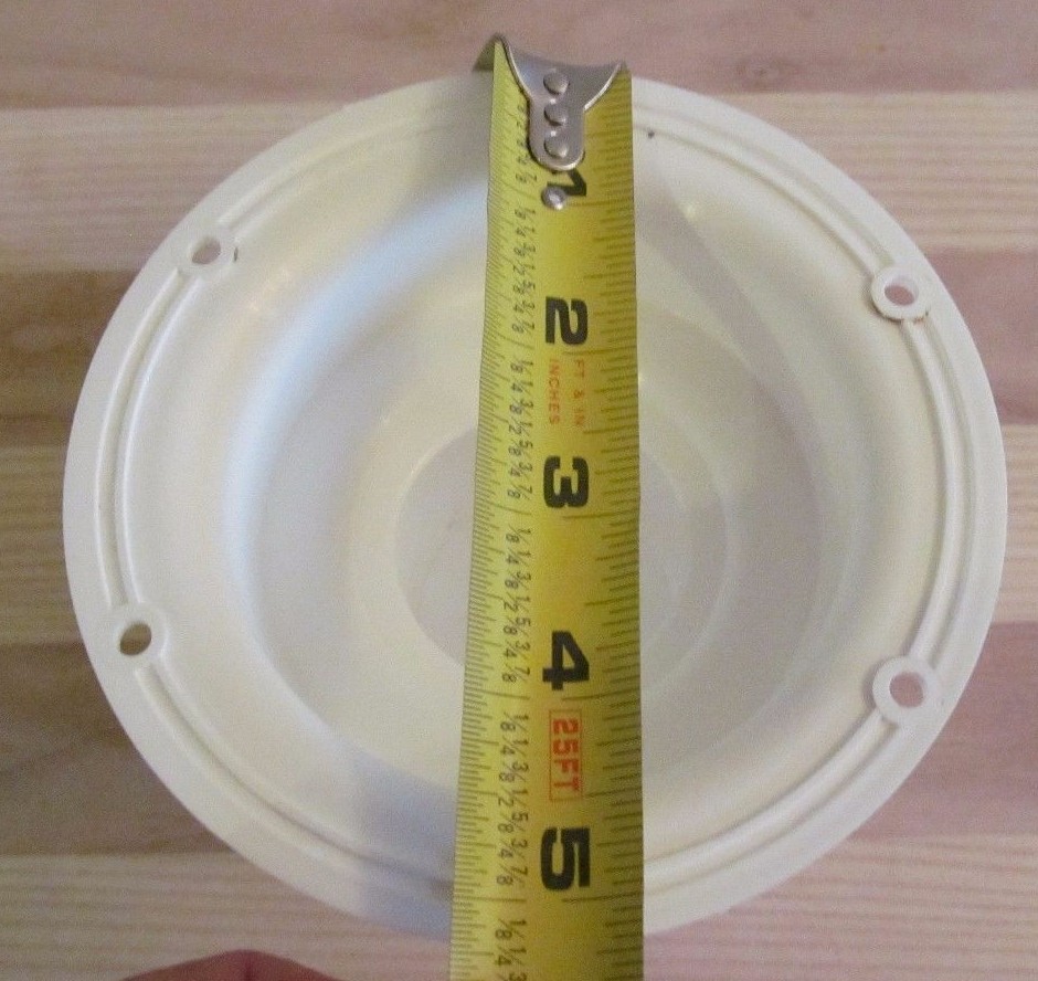 White Plastic Sewer Vent Cap For 1 1/2 " Pipe Removable Cap RV Trailer Camper