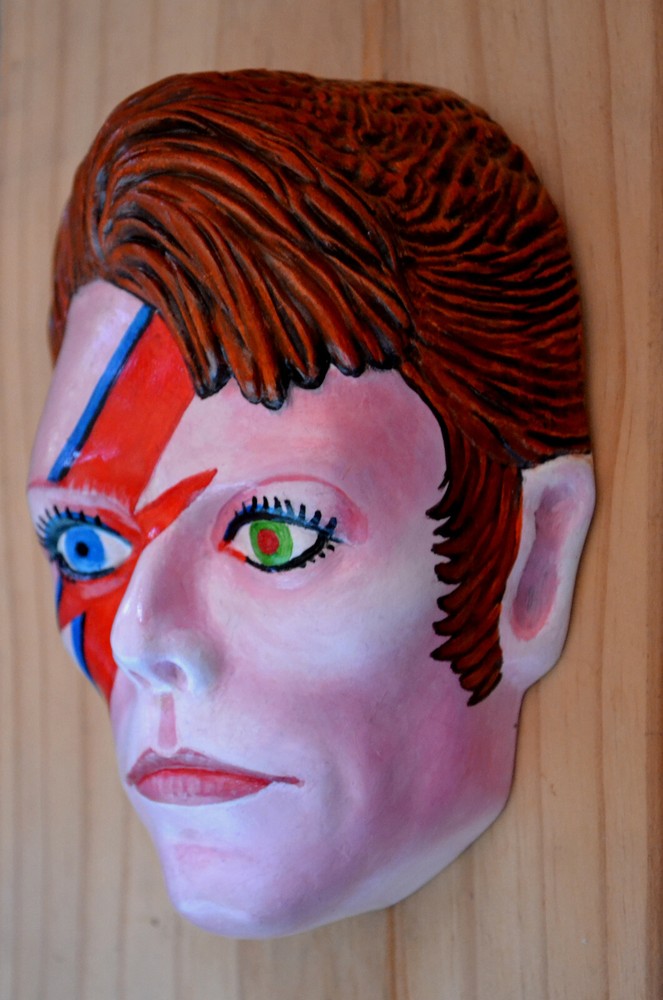 David Bowie Ziggie Stardust wall sculpture
