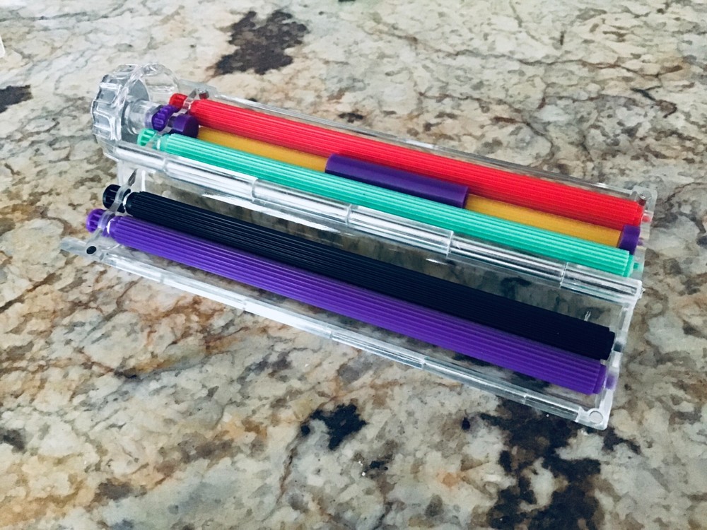 King Size Cigarette Roller–Easy Manual Cigarette Rolling Machine-Rainbow color