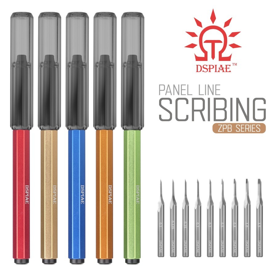 DSPIAE: Scribing - Panel Line Scriber - 9 Size Options - Engraving Chisel