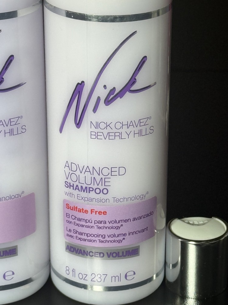 Nick Chavez Advanced Volume Shampoo & Conditioner Set ~ 8 fl oz Each ~ SEALED