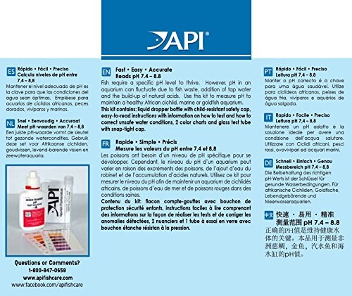 API HIGH RANGE PH TEST KIT 160-Test 150-watt halogen bulb, No Color