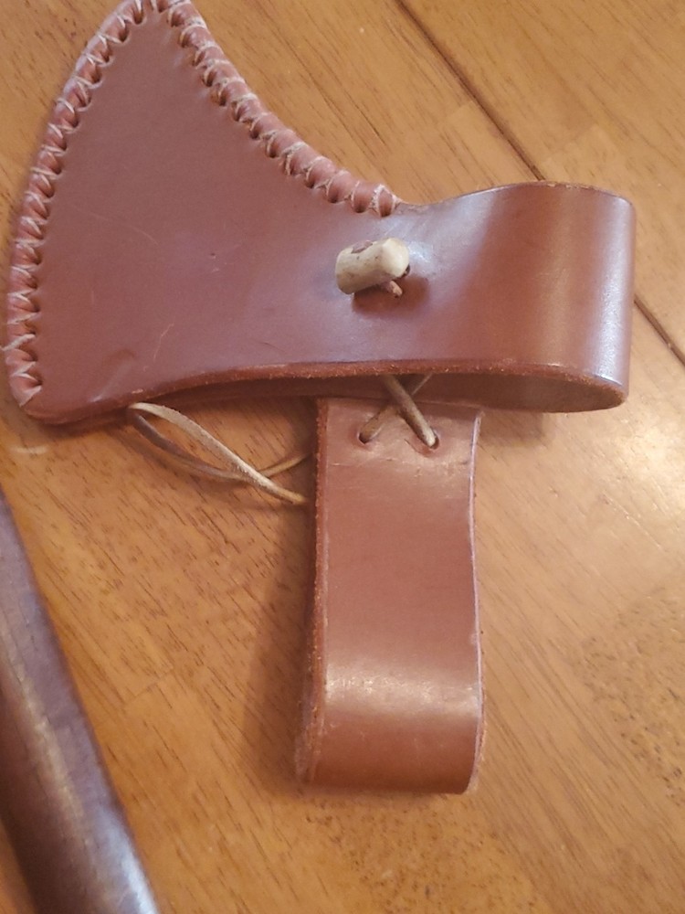 H&B Large Tomahawk Camp Axe With Leather Sheath 20"