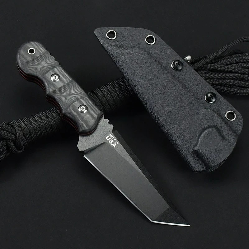 TOPS Advanced Tactical Knife 8Cr13Mov Blade G10 Handle Multi-functional Emergenc