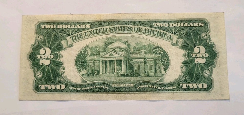 1953 B $2 Dollar Red Seal Banknote