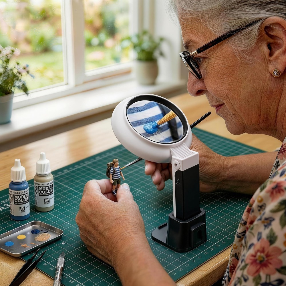 Magnifying Glass with Light Stand 3 Mode **Illuminated** for Seniors