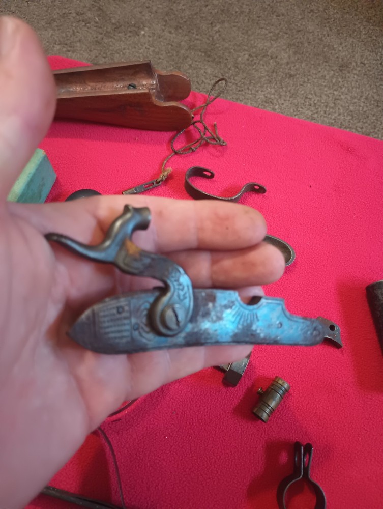 Antique Hammer / Side Lock Assembly Muzzleloader Lots Of Miscellaneous 1800s?
