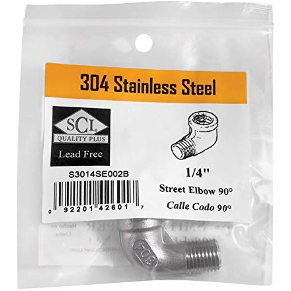 STRT ELBW 90D 1/4"
