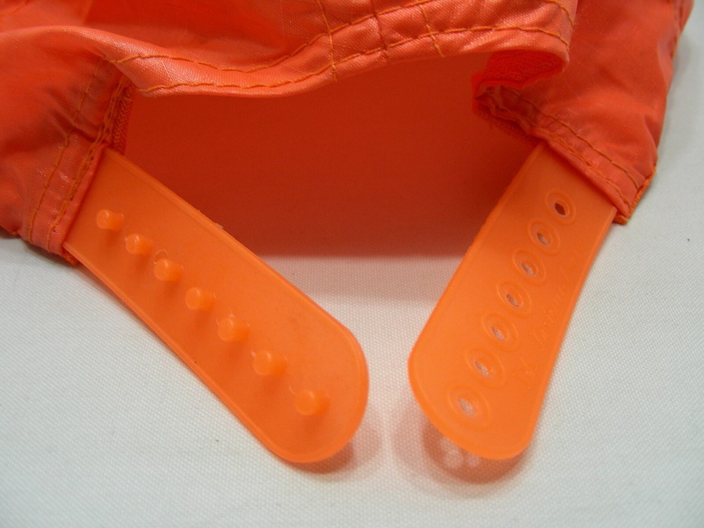 BOEING - Bright Orange - Nylon - One Size Adjustable SNAPBACK Baseball Cap Hat!