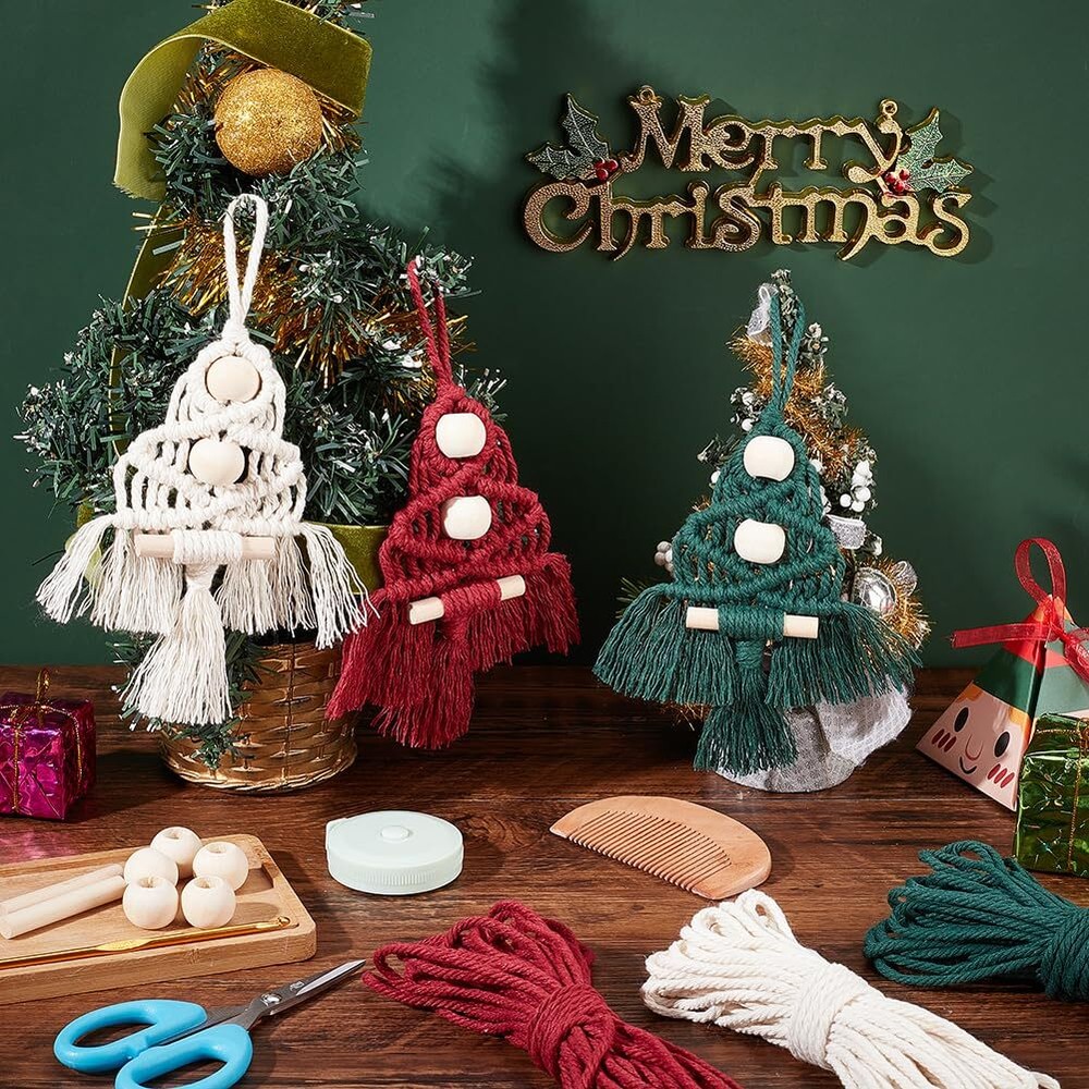 DIY Christmas Macrame Tree Christmas Tree Macrame Kit for Adults Macrame DIY ...