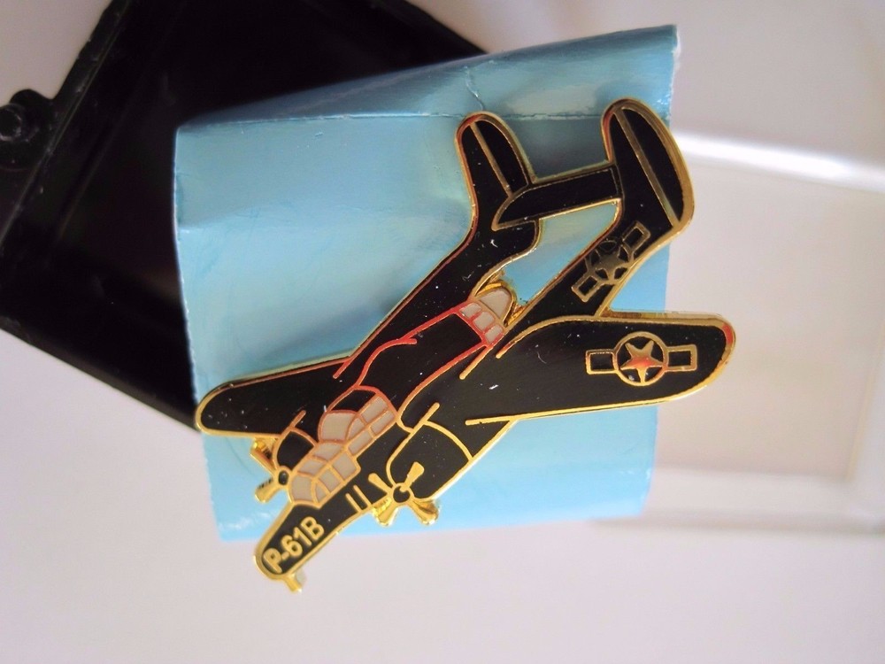 P-61B Airplane Pin Back #1 In Case