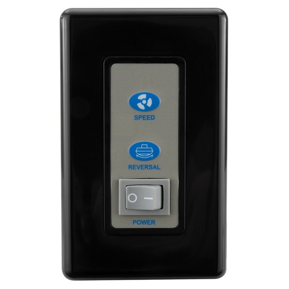 RV Ceiling Fan 12V 42" Brushed Nickel Finish 4 Blade with Wall Switch