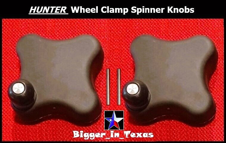2X Hunter Alignment Wheel Clamp Handle Spinner Crank Knobs New with Pins!