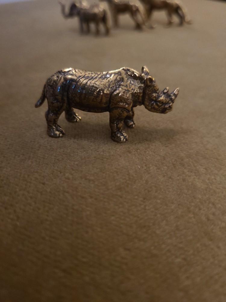 Brass Mini Animal Safari Set