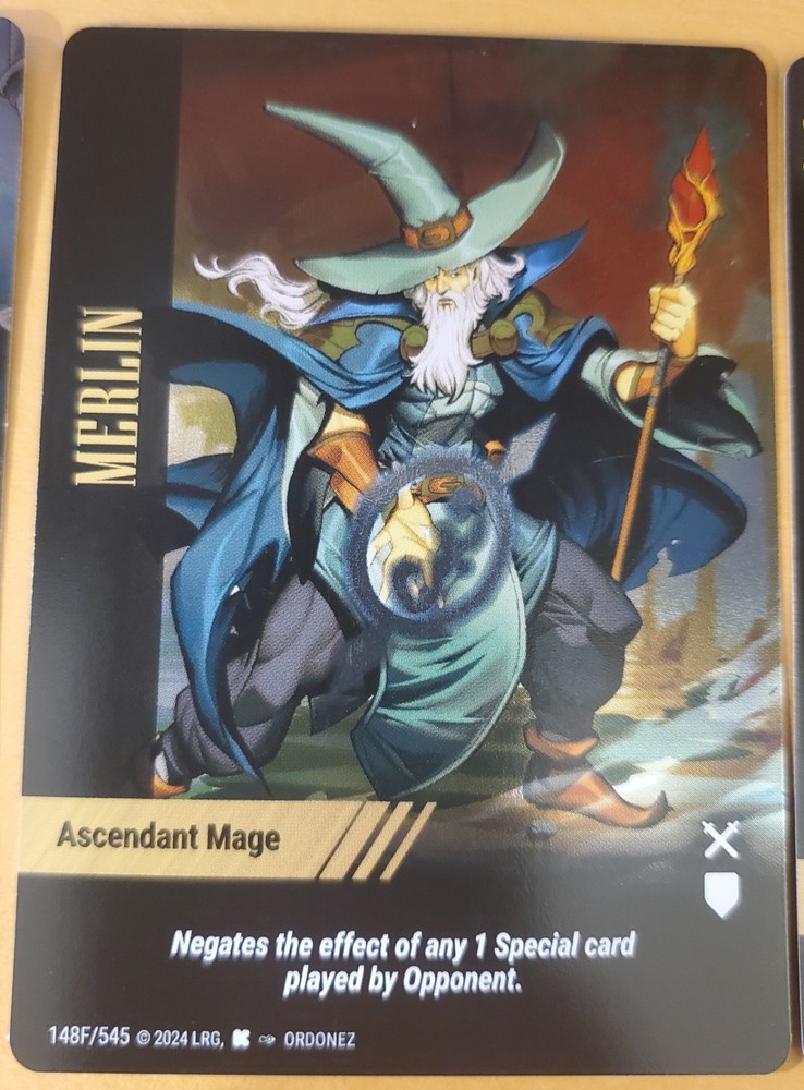 OverPower ERB World Legends Kickstarter Character Merlin FOIL STACK