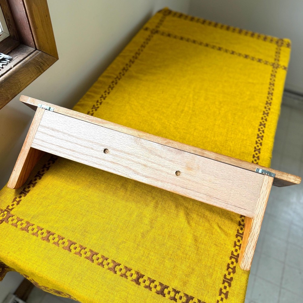 Vintage Oak Floating Peg Shelf