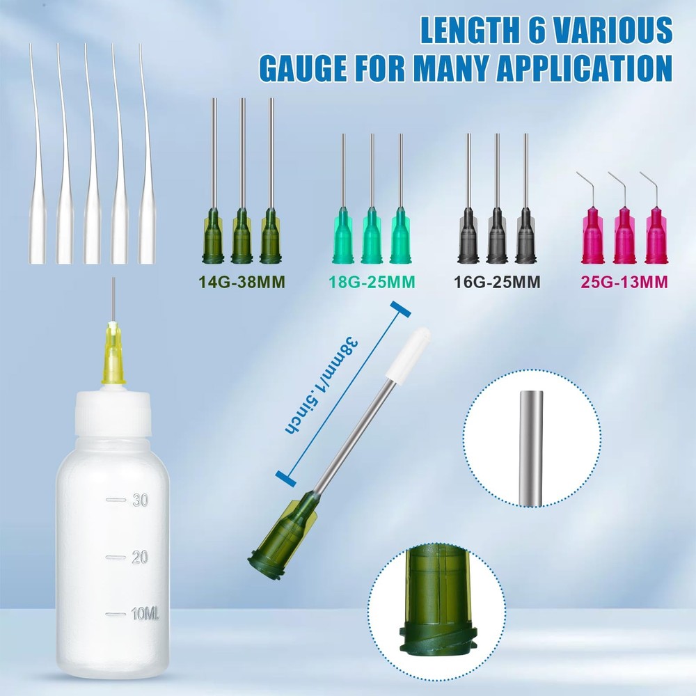 30ml Glue Precision Tip Applicator Bottle,Needle Squeeze Bottle