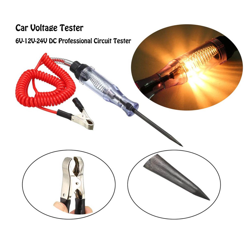 12V 24V Car Electrical Circuit Tester Power Probe 2 Meter Detection tools