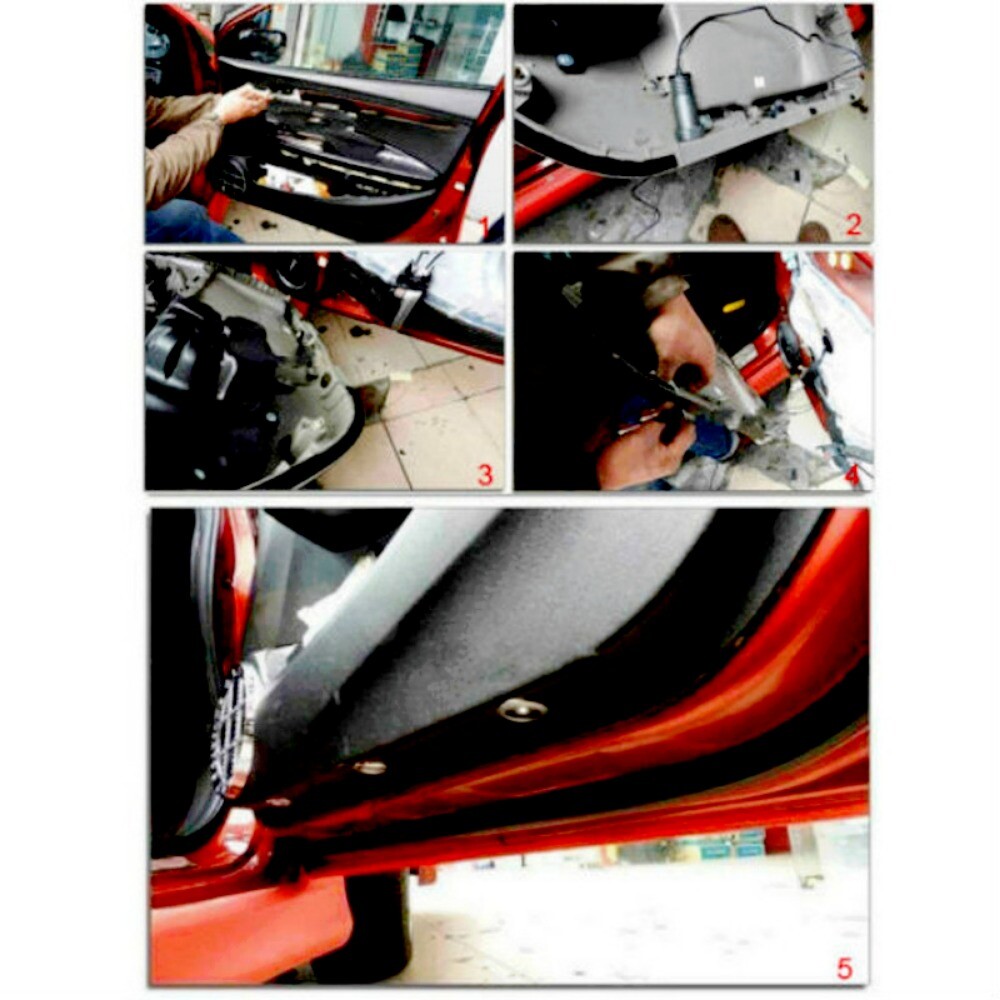 2pcs Custom Pattern Wired LED Car Door Welcome Shadow Projection Light Universal