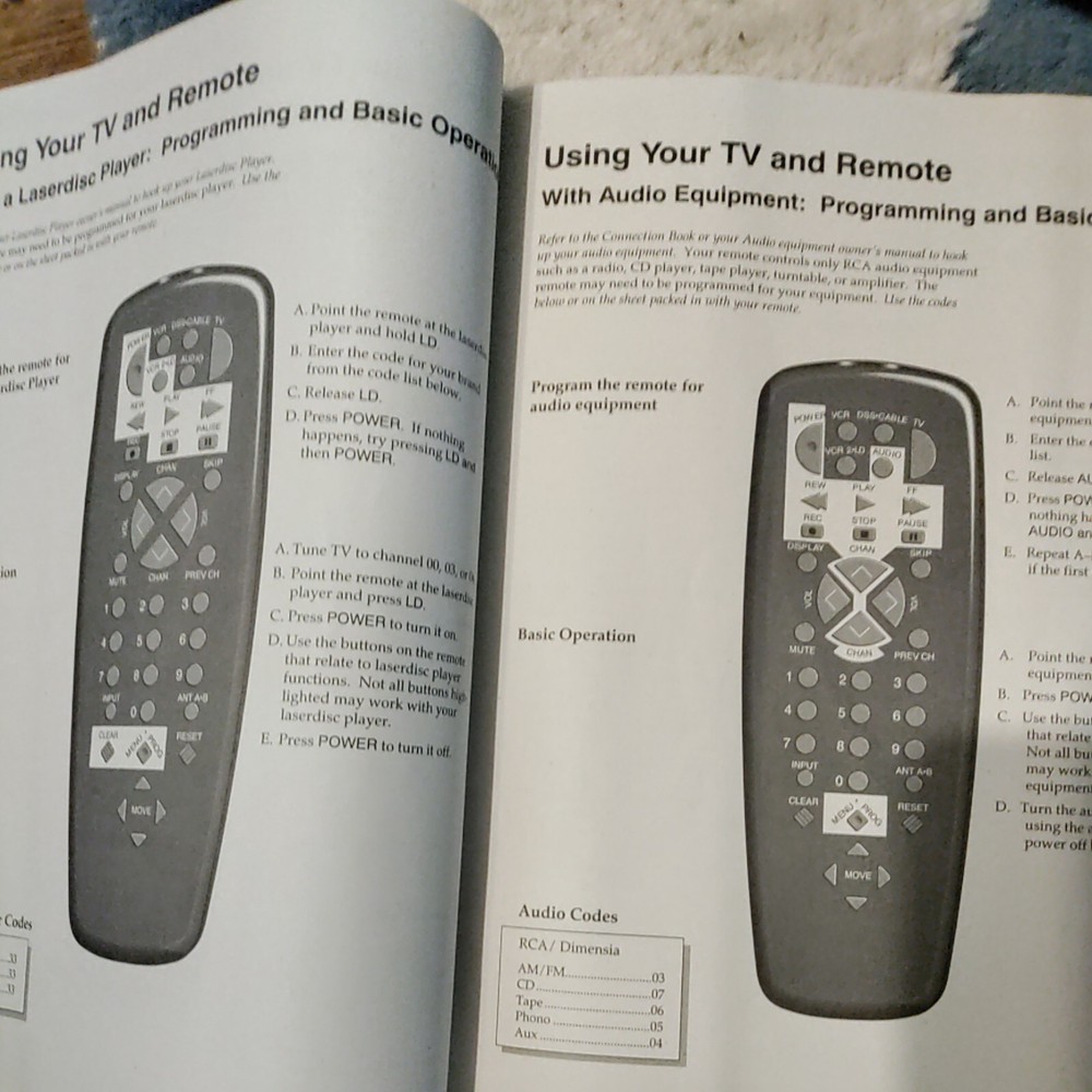 Color Tv RCA Users Guide 1994 & Connection Guide 1994