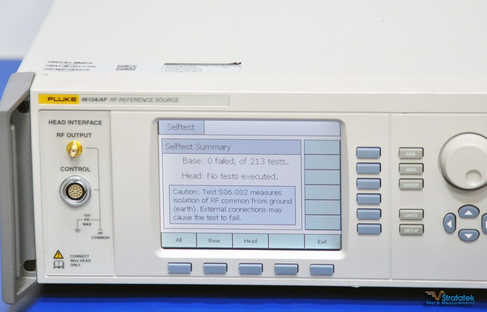 Fluke 9610A/AF RF Reference Source 10Hz to 4GHz
