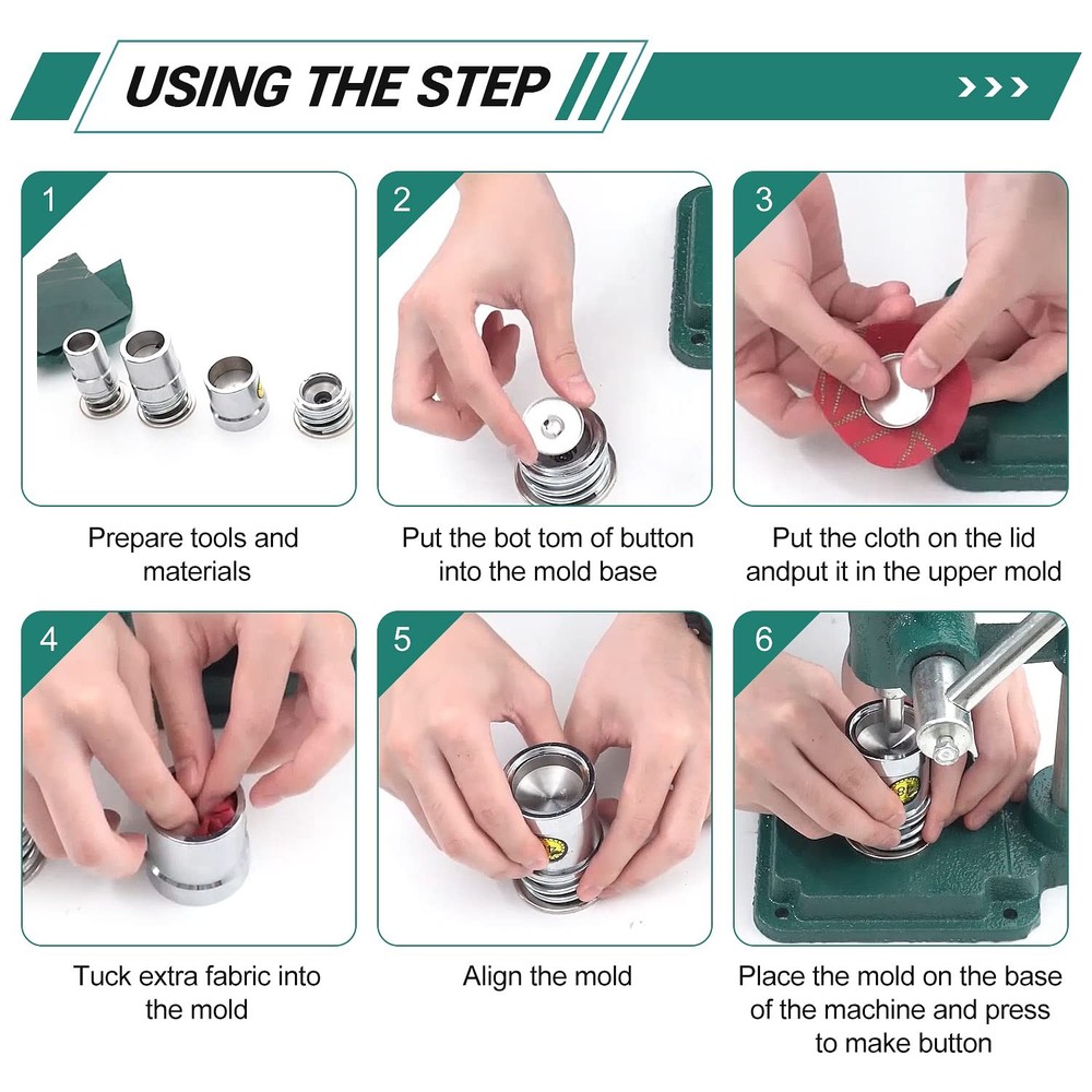 Fabric Button Maker Machine,Button Maker Handmade Fabric Covered Button DIY T...