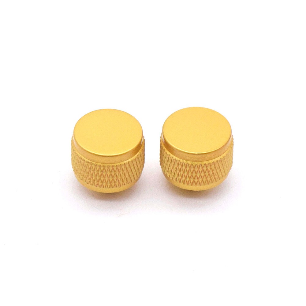 KD By AxLabs Threaded Strap Buttons (2) - Gretsch Style - Satin Gold