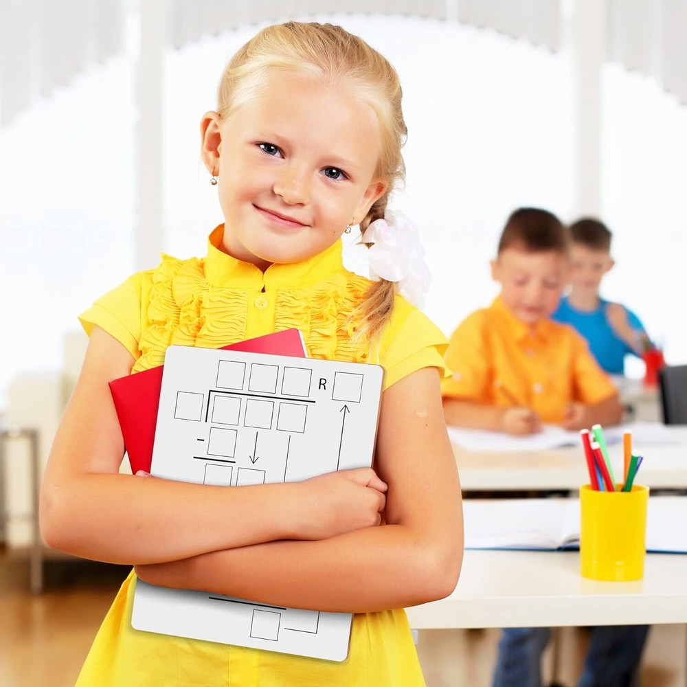 SCRIBBLEDO Dry Erase Division White Board 9x12Inch Small Chart