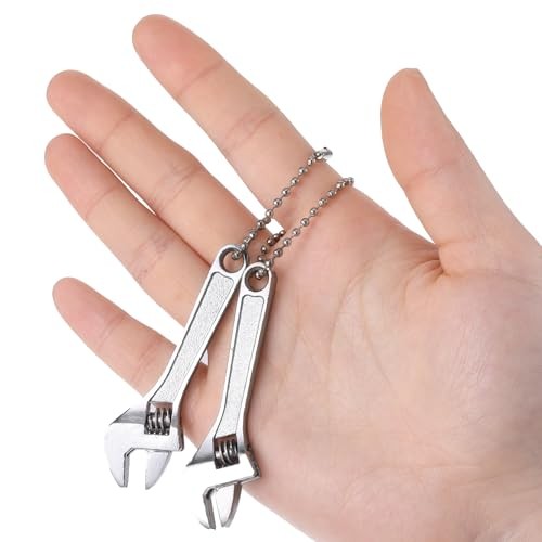 2 Pcs 2.5'' Adjustable Spanner Mini Nut Wrench, Tiny Wrench Small