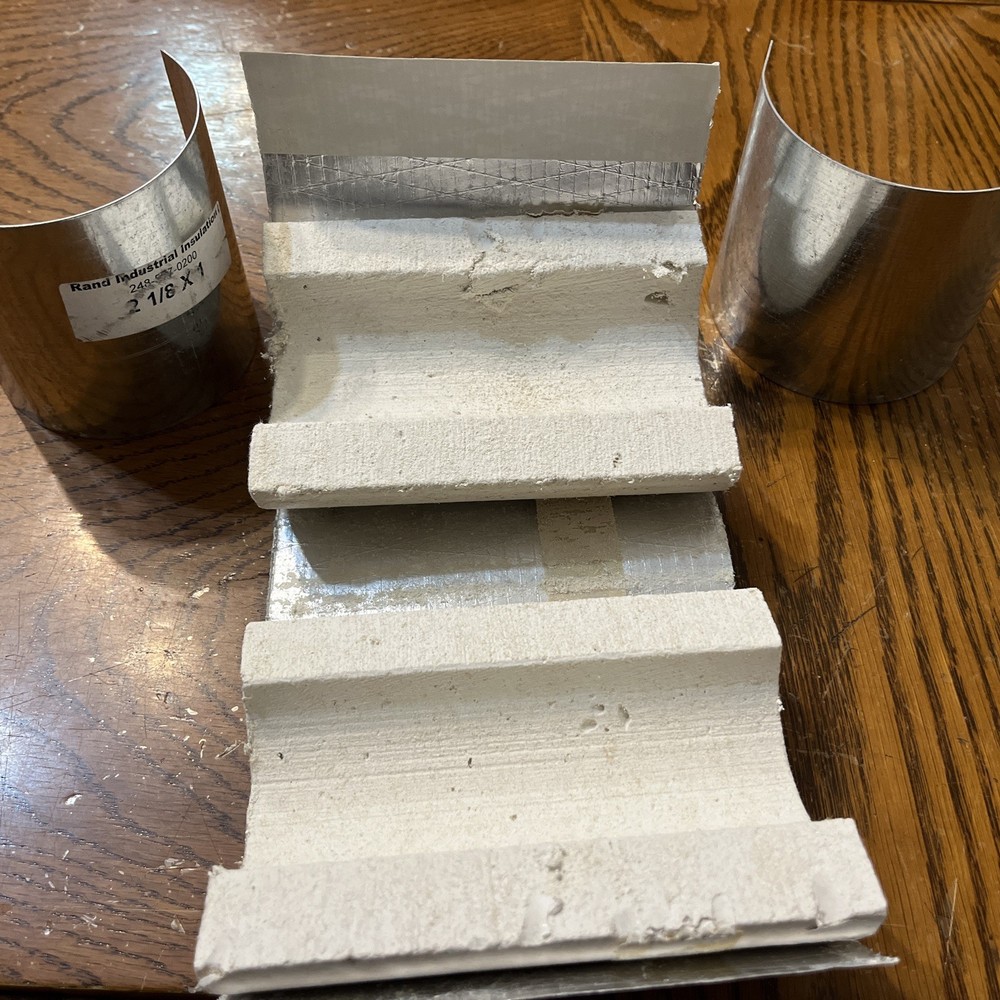 RAND Calcium Silicate Through Wall Pipe Insulation /with Shields 2-1/8 x 1