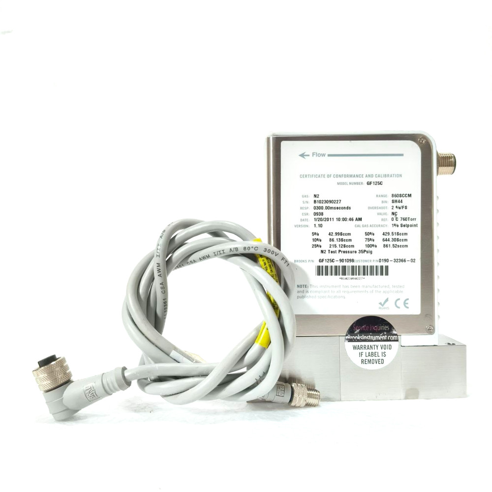 BROOKS GF125C MASS FLOW CONTROLLER O2 600SCCM