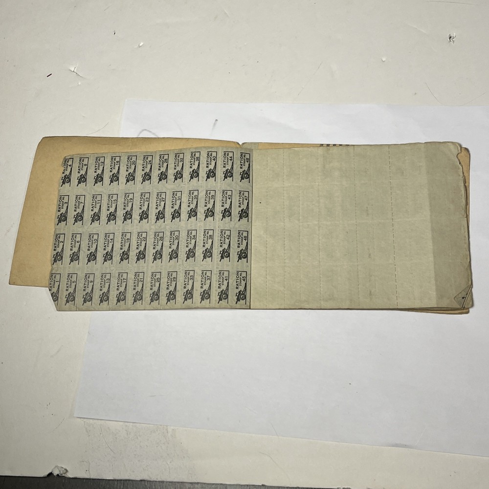 Vintage WW2 War Ration Stamp Book # 3 - Original Issued During War Time