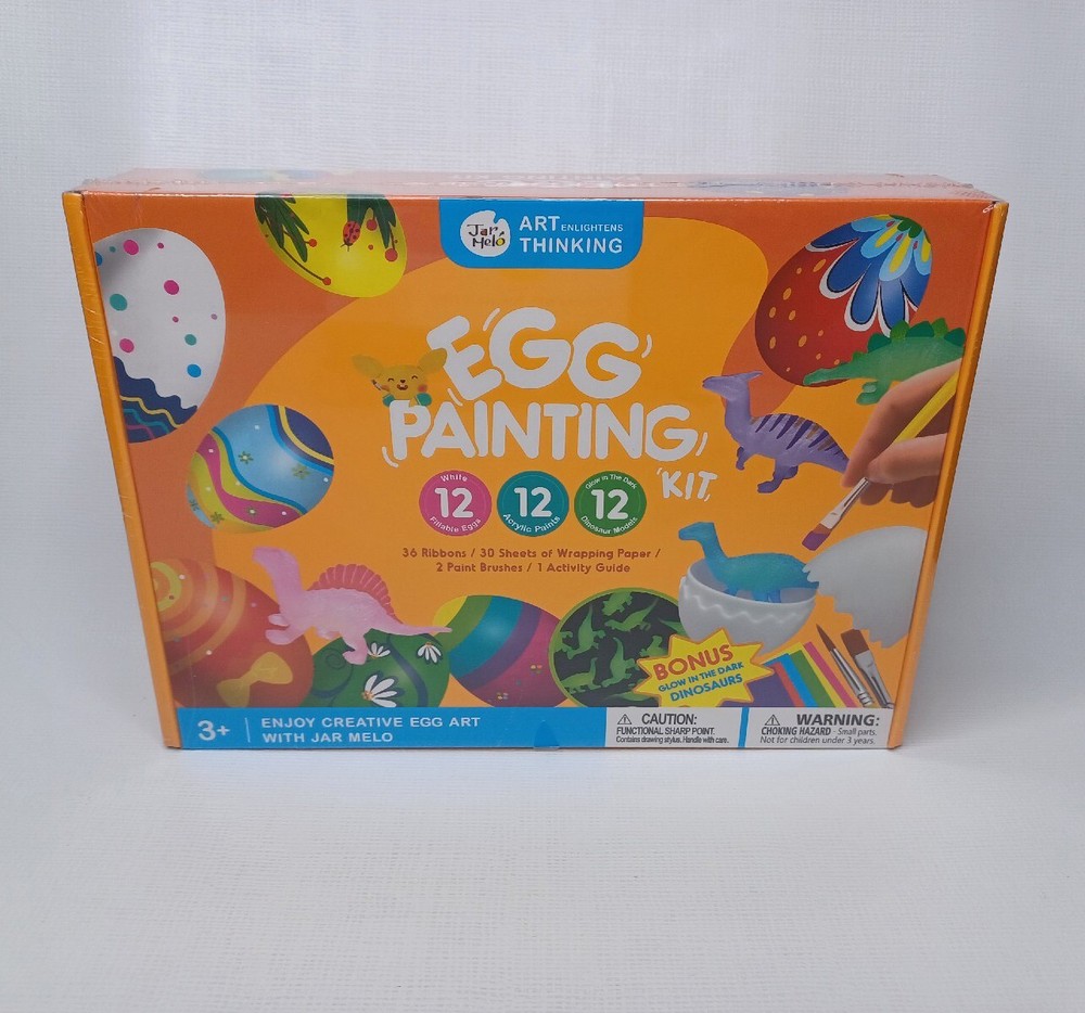 Easter Egg Decorating Kit Plastic Eggs Dinosaurs Paint