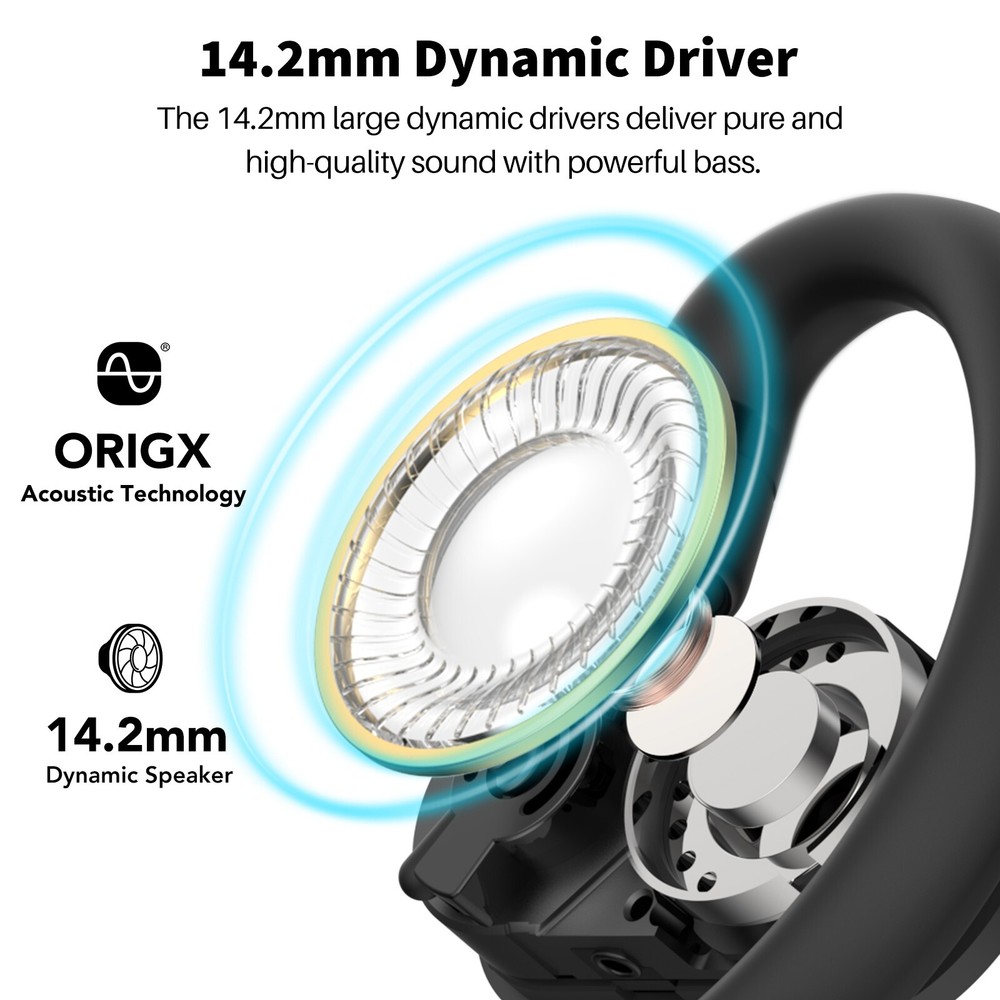 TOZO OpenBuds True Open Ear Wireless Earbuds Multi-Angle Adjustment Comfort