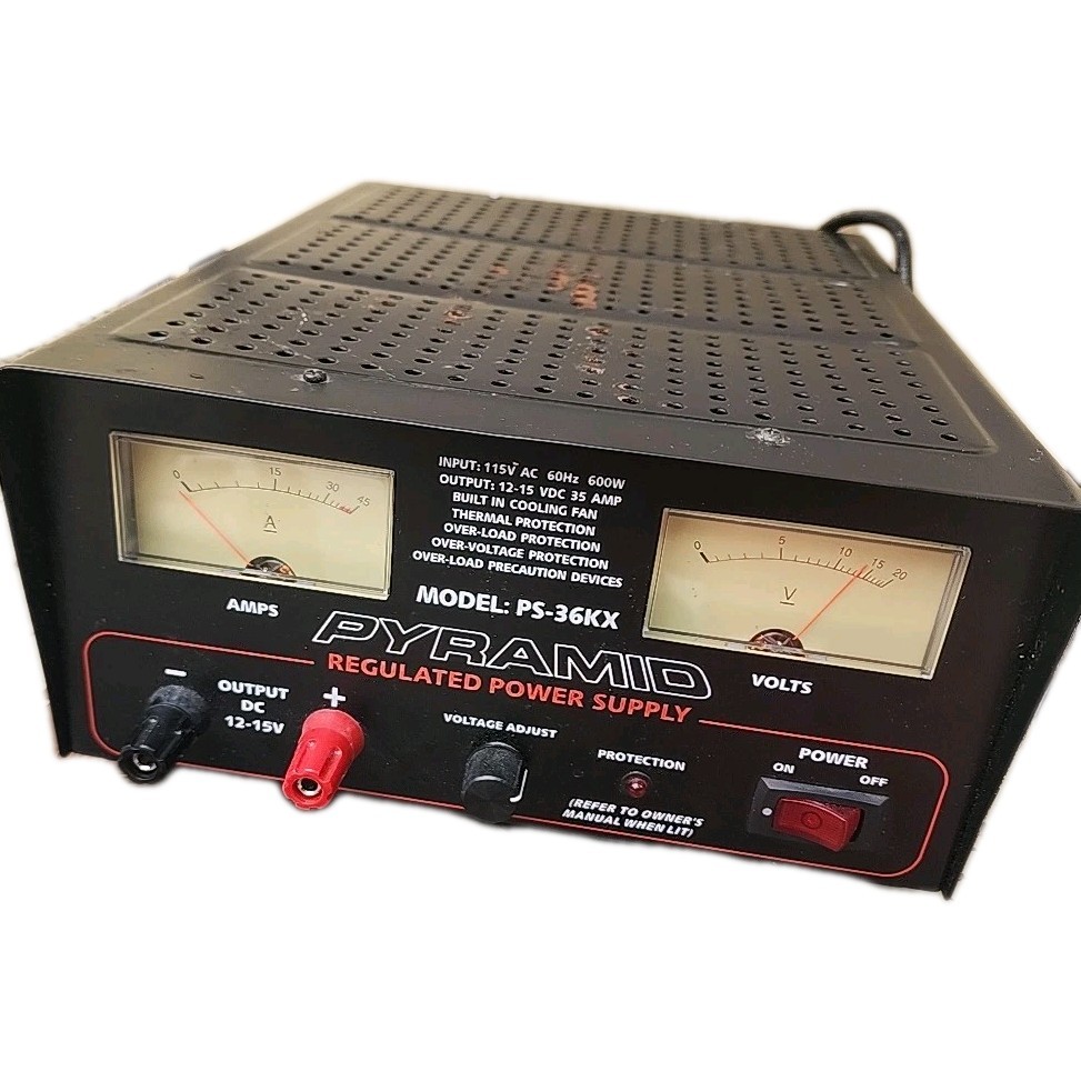 Vintage Pyramid Regulated Power Supply | Model PS-36KX WORKS!
