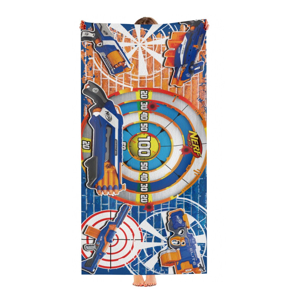 Nerf Beach Towel Quick Drying Microfiber Lightweight 30"x60" Birthday Gift