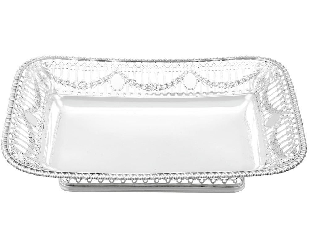 Antique Sterling Silver Bread/Fruit Dish