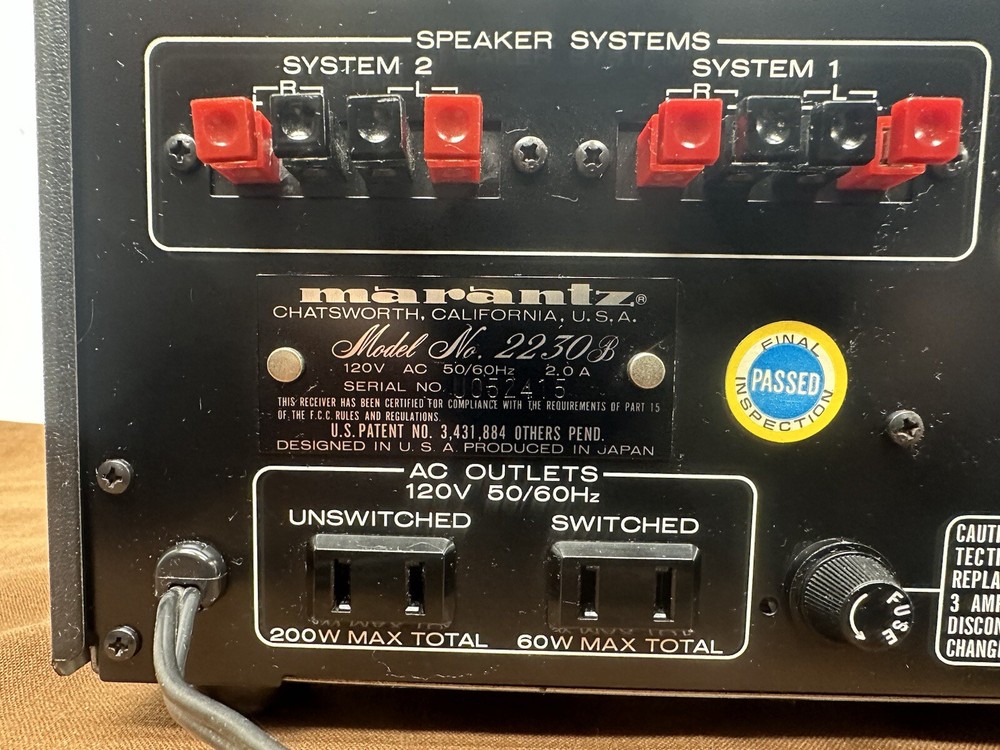 Marantz 2230B Vintage Stereophonic Receiver
