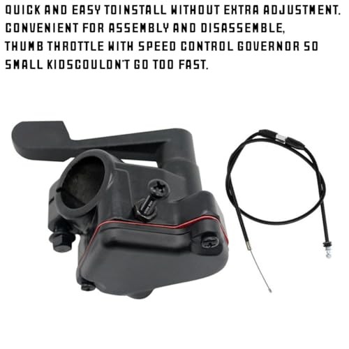 zipelo Thumb Throttle Cable, 7/8'' 22mm Accelerator Control Handle Assembly,