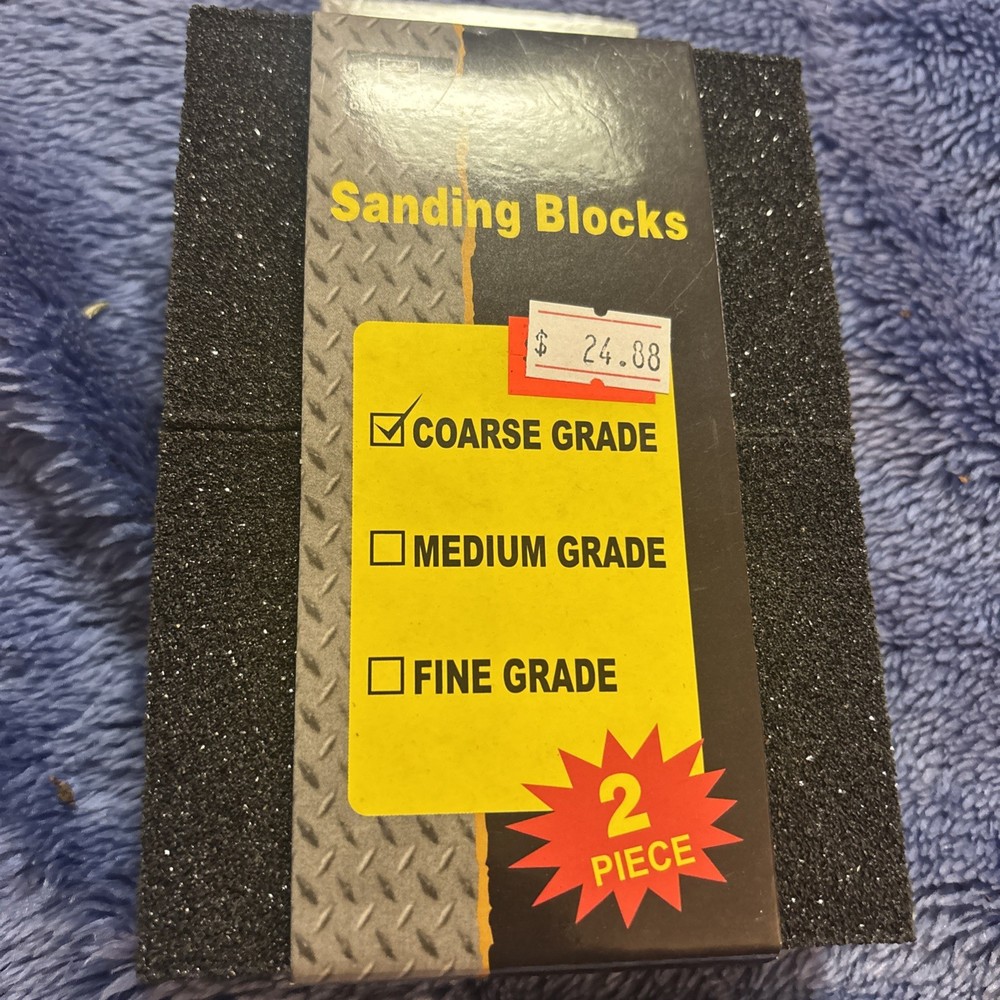 Tool Essentials 2pc Sanding Block Coarse Grit